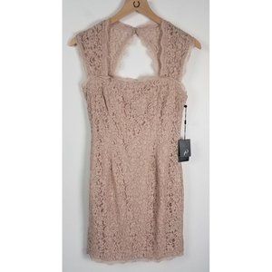 Adrianna Papell Lace Wedding Dress in Blush